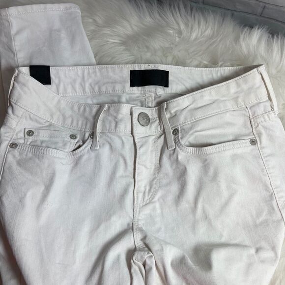 Vince 5 PocketAnkle Skinny White Jeans Sz 25 - Picture 4 of 11